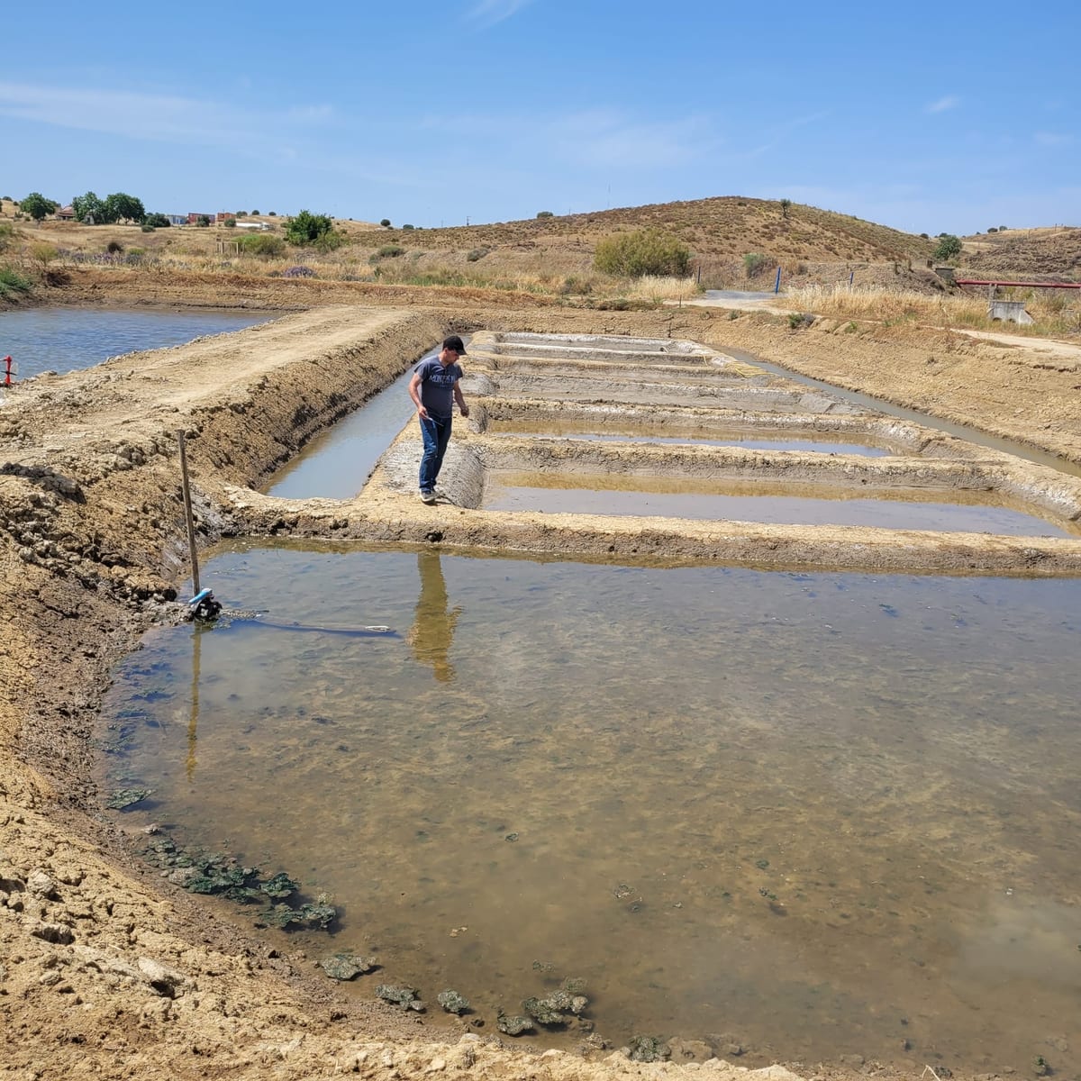 The Sal Correia crystallisation pans at Venta Moinhos, where the sampling took place.